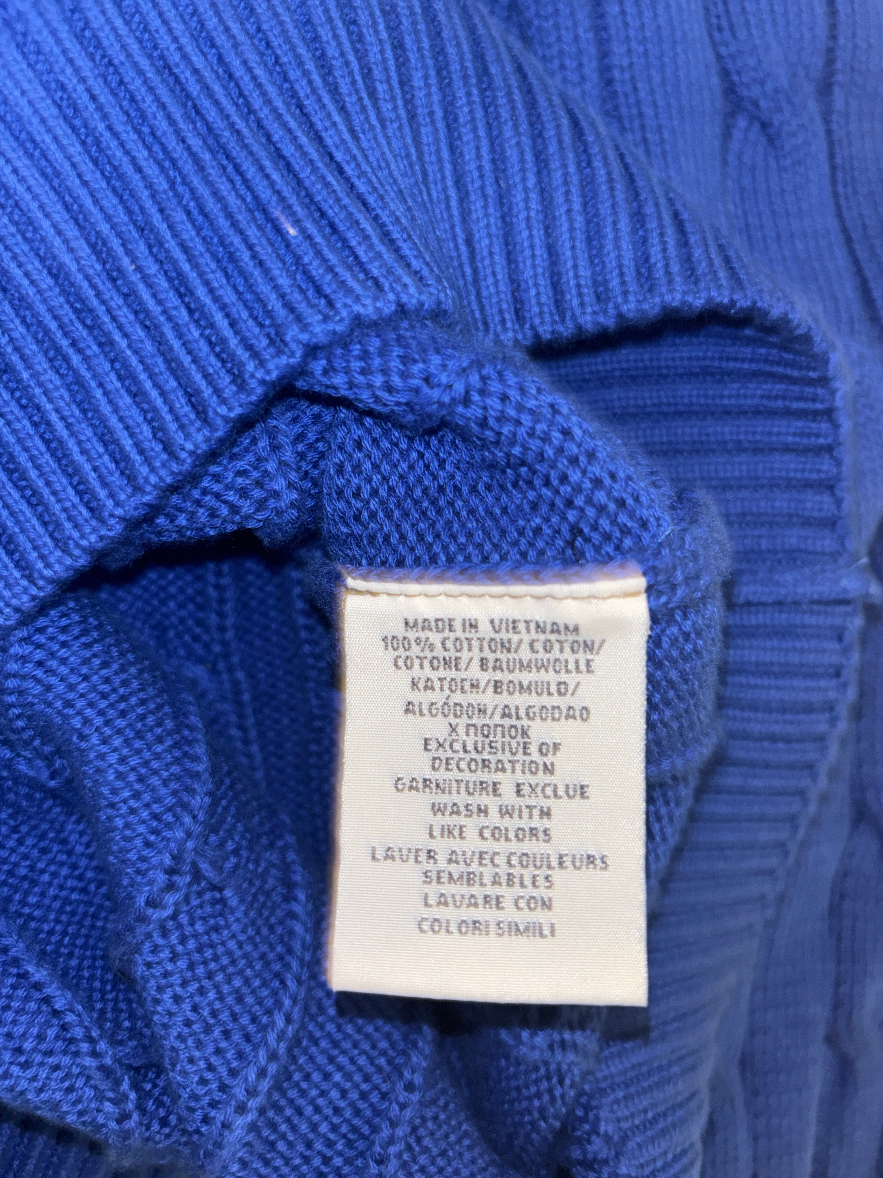 Polo Ralph Lauren Pullover Cable Knit Blau (M)