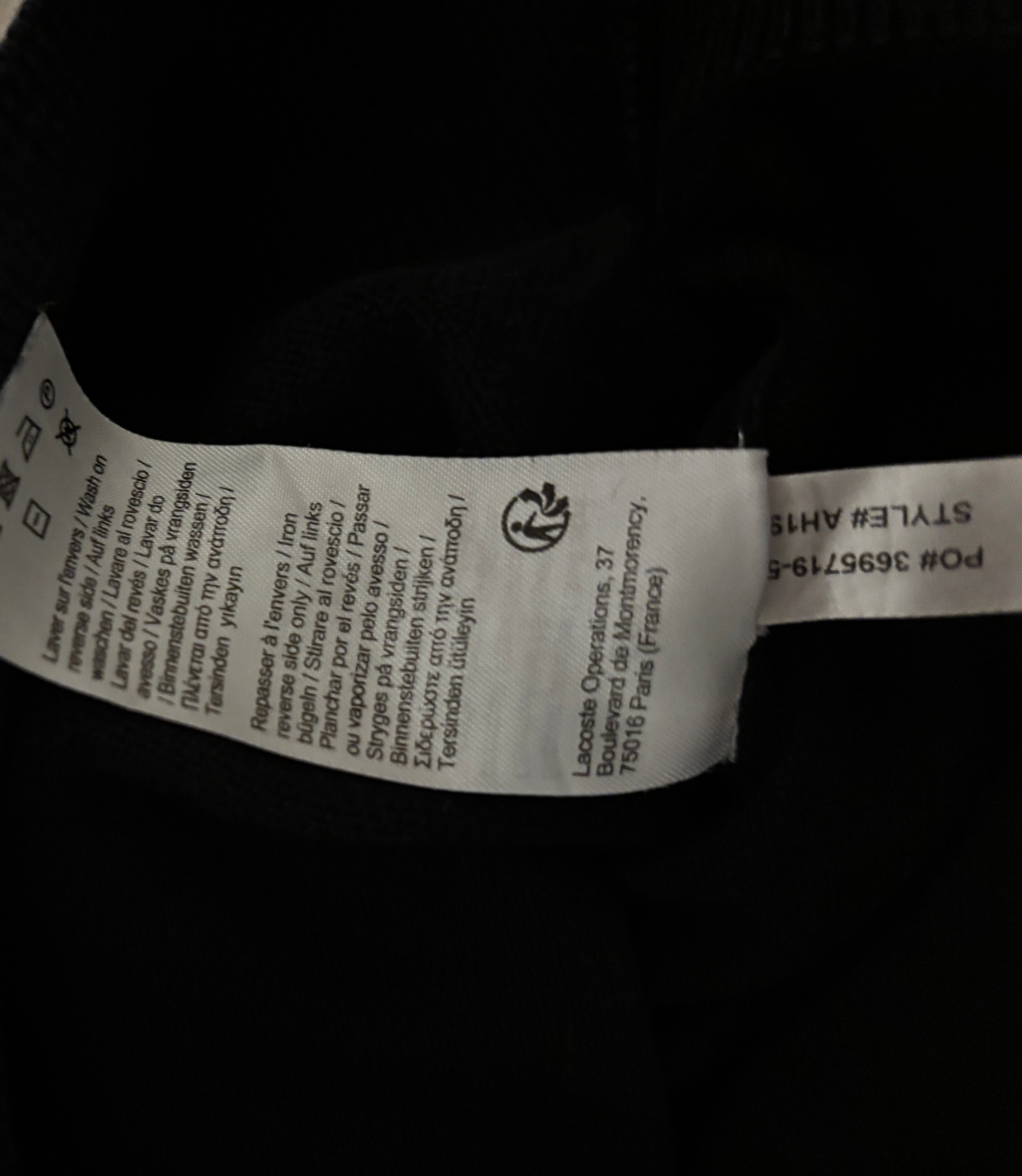 Lacoste Strickpullover Schwarz – Herren (3XL)