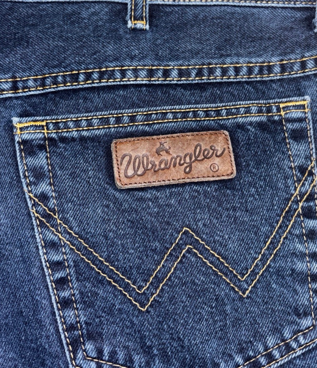 Wrangler Texas Herren Jeans W38 L32 – Dunkelblau Straight Leg (XL)