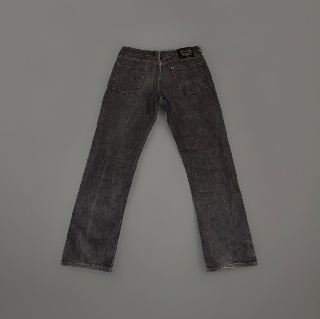Levi’s Herren Jeans Grau Schwarz – Straight Fit (L)